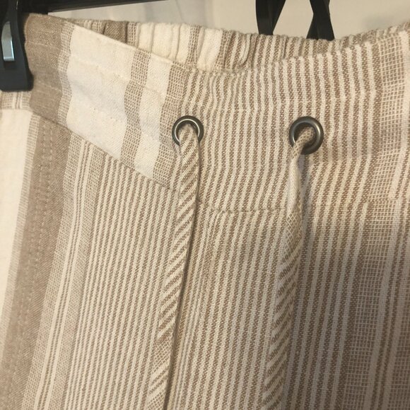 Westport tan and cream stripe full length pants - Size 2X - Picture 3 of 6